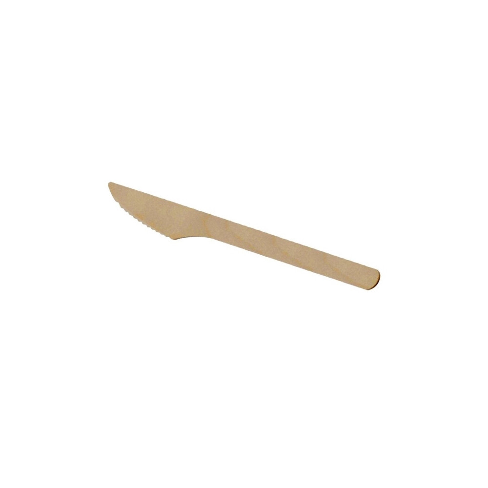 Produktbild för Kniv 165 mm obehandlat trä, 100 st/ps