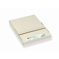 Produktbild för Bordsskyltar Bantex vit 75x210 mm A5 vikta