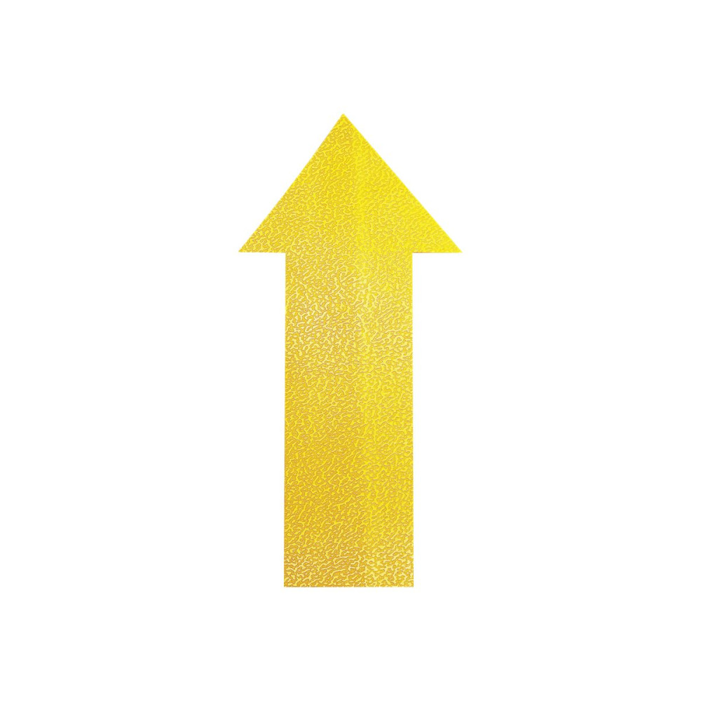 Produktbild för DURABLE tecken - pil - 100 x 200 mm - signalgul, RAL 1003 (paket om 10)