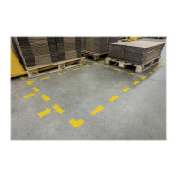 Produktbild för DURABLE tecken - pil - 100 x 200 mm - signalgul, RAL 1003 (paket om 10)