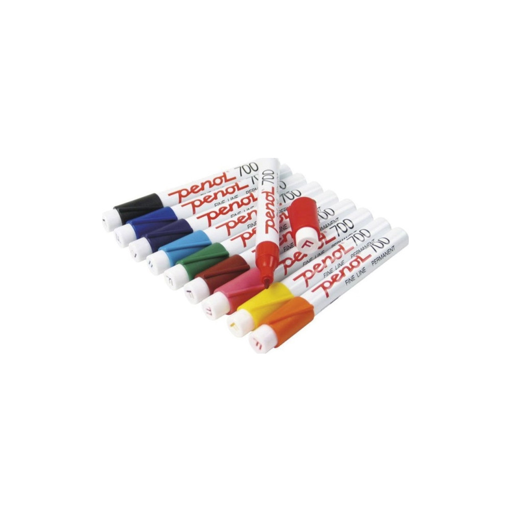 Produktbild för Marker Penol 700 ass. färger 1,5 mm rund spets permanent
