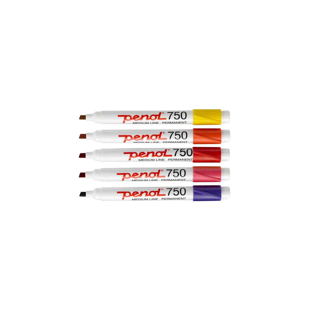 Produktbild för Marker Penol 750 ass. farver 2-5mm skrå spids