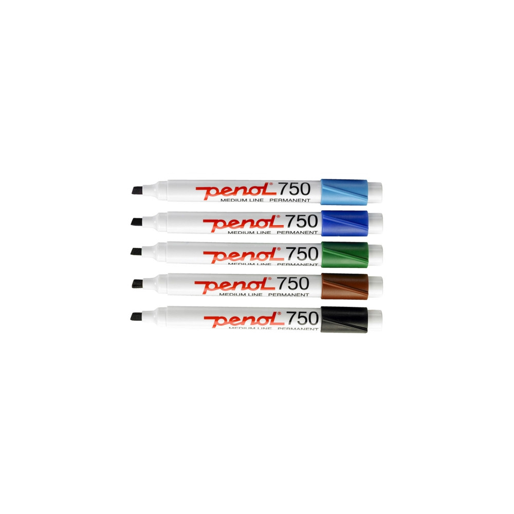 Produktbild för Marker Penol 750 ass. farver 2-5mm skrå spids