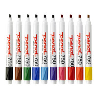 Produktbild för Marker Penol 750 ass. farver 2-5mm skrå spids