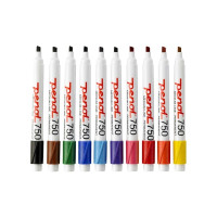 Produktbild för Marker Penol 750 ass. farver 2-5mm skrå spids