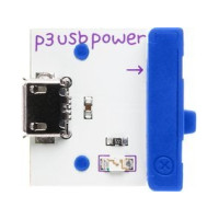 Produktbild för littleBits power (USB), Effektmodul, littleBits, Blå, Vit, 9...