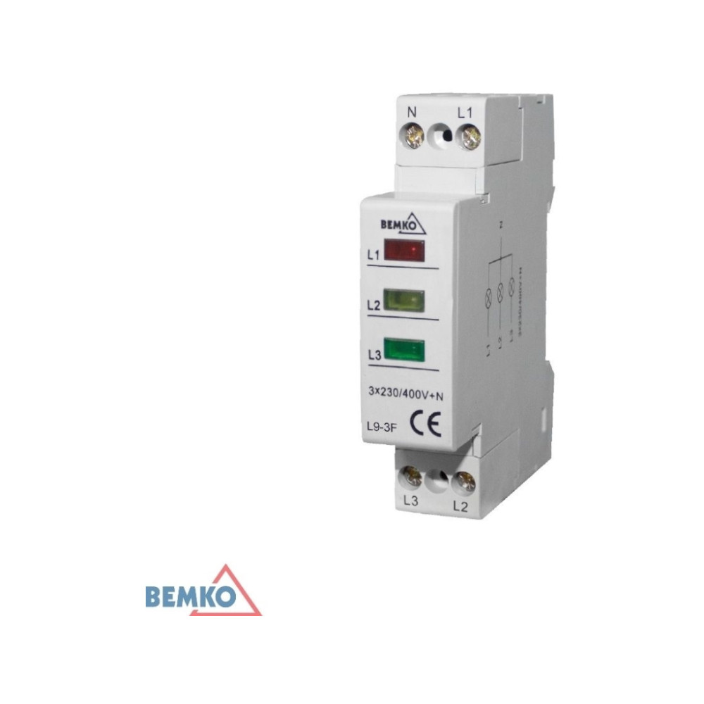 Produktbild för Bemko Spotline Euro Spot QRB111 skensystem med 3-fasadapter...