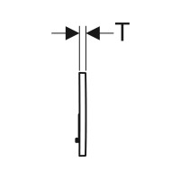 Produktbild för Geberit 115.770.KA.5, Spolplatta, Krom, Geberit, 246 mm, 13...