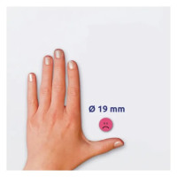 Produktbild för Avery 3859, Röd, Circel, Permanent, papper, 1,9 cm, 250 styc...