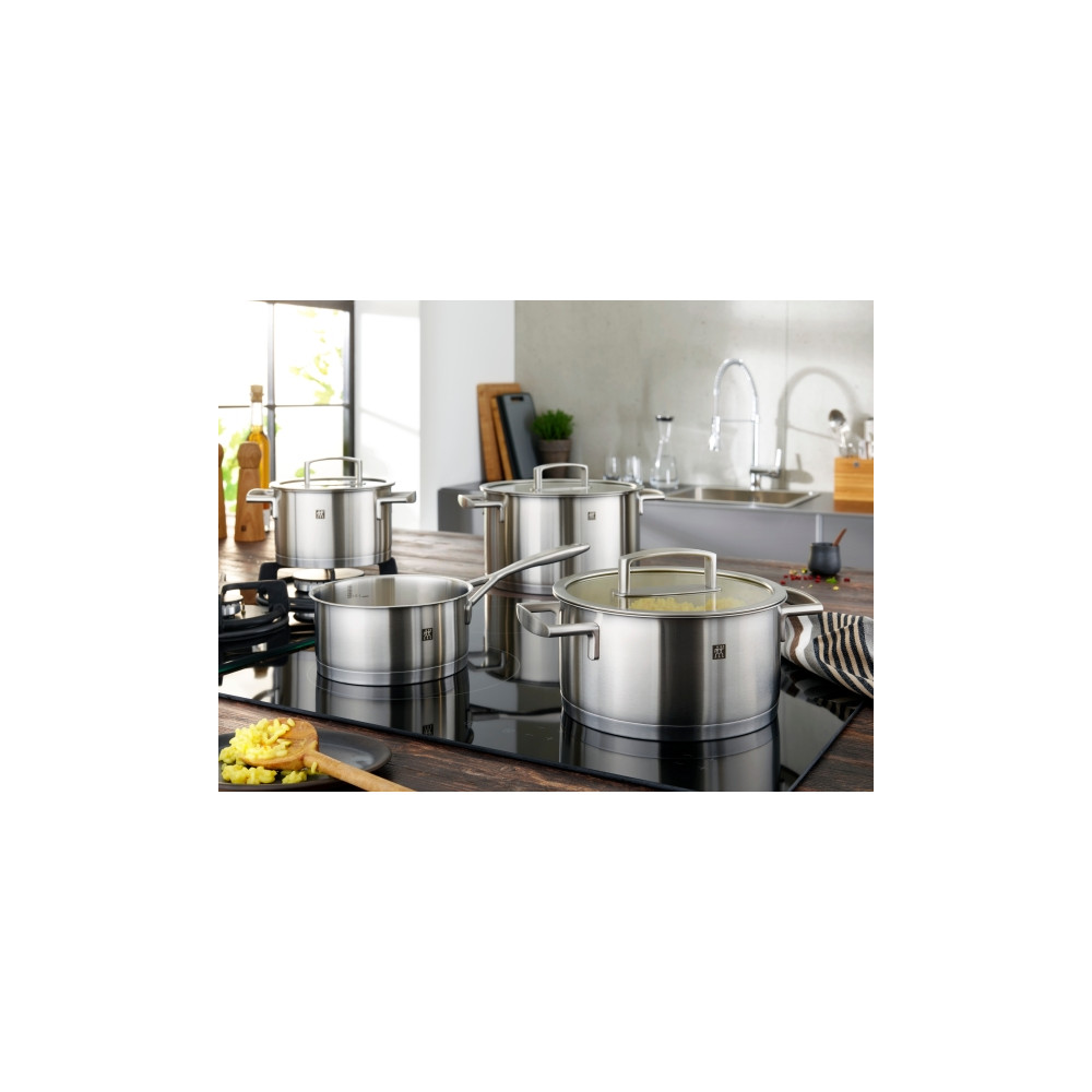 Produktbild för ZWILLING Vitality Grytset/box 5-delar & 4 glaslock. Innehåll...