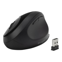 Produktbild för Kensington Pro Fit Ergo Wireless Mouse - mus - 2.4 GHz, Bluetooth 4.0 LE - svart