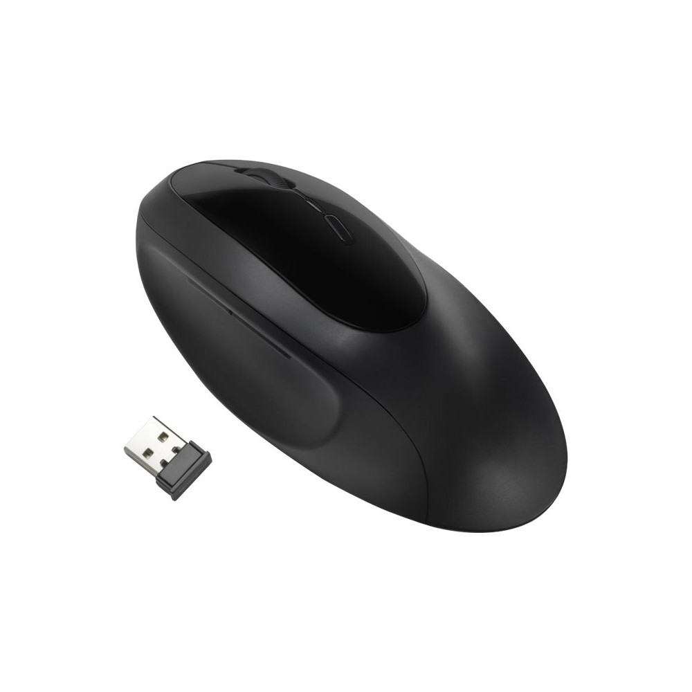 Produktbild för Kensington Pro Fit Ergo Wireless Mouse - mus - 2.4 GHz, Bluetooth 4.0 LE - svart