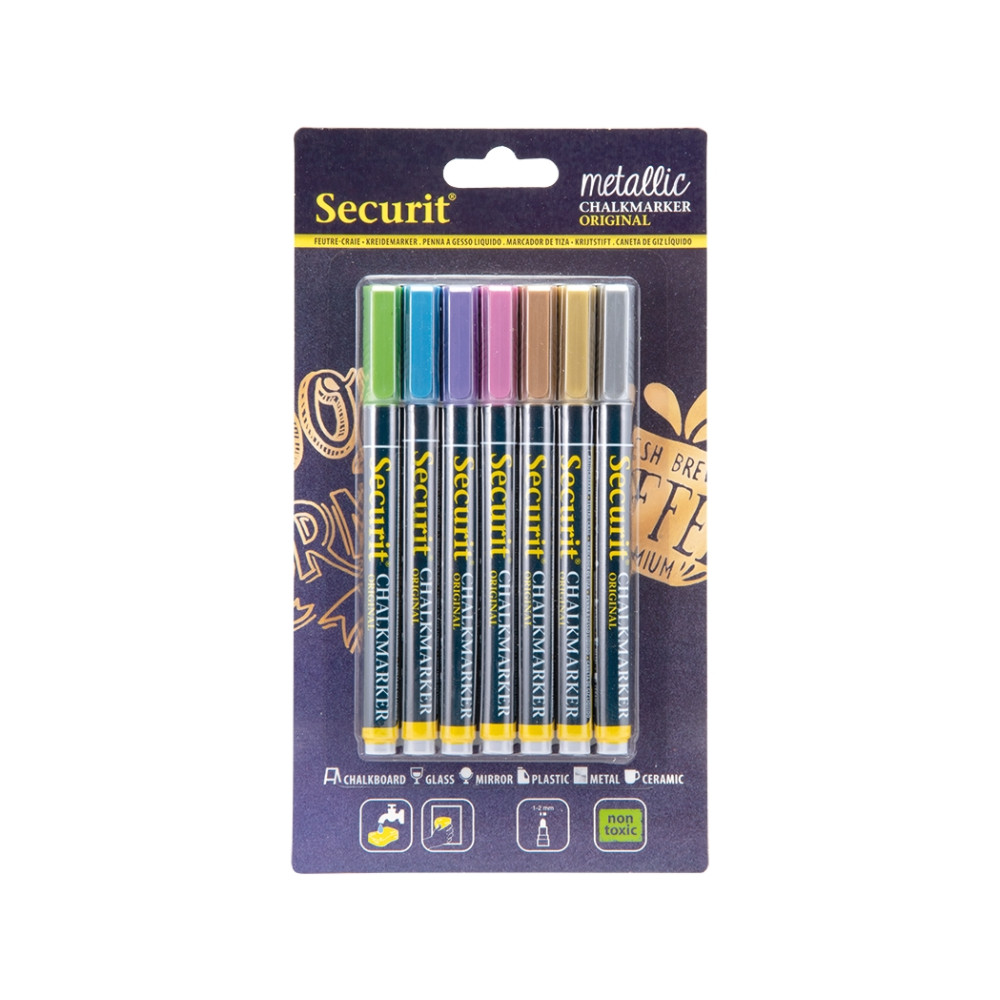 Produktbild för Securit BL-SMA100-V7-MT, Blå, Guld, Grön, Rosa, Lila, Silver...