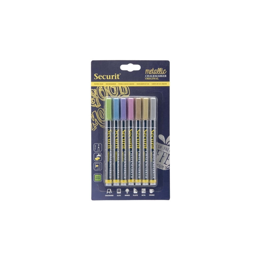 Produktbild för Securit BL-SMA100-V7-MT, Blå, Guld, Grön, Rosa, Lila, Silver...