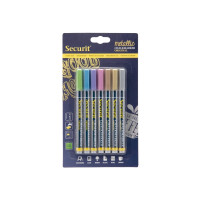 Produktbild för Securit BL-SMA100-V7-MT, Blå, Guld, Grön, Rosa, Lila, Silver...