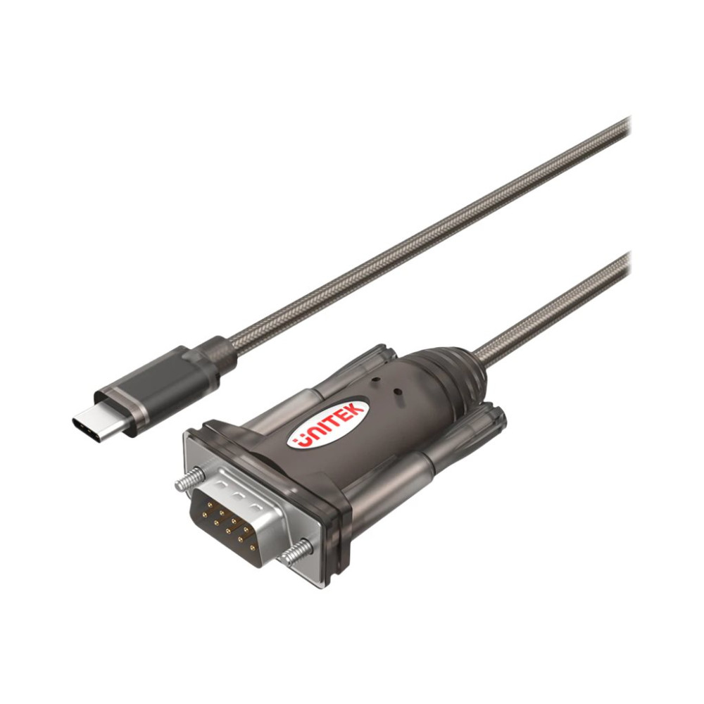 Produktbild för Unitek Y-1105K - USB / seriell kabel - USB-C till RS-232 - 1.5 m