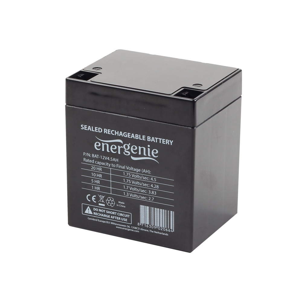 Produktbild för Gembird BAT-12V4.5AH - UPS-batteri - 4.5 Ah