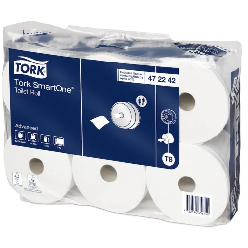 TORK Tork Advanced T8 - toalettpapper - 1150 ark - rulle - 207 m - vit