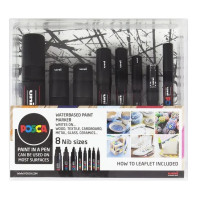 Produktbild för Marker Uni Posca Black Set