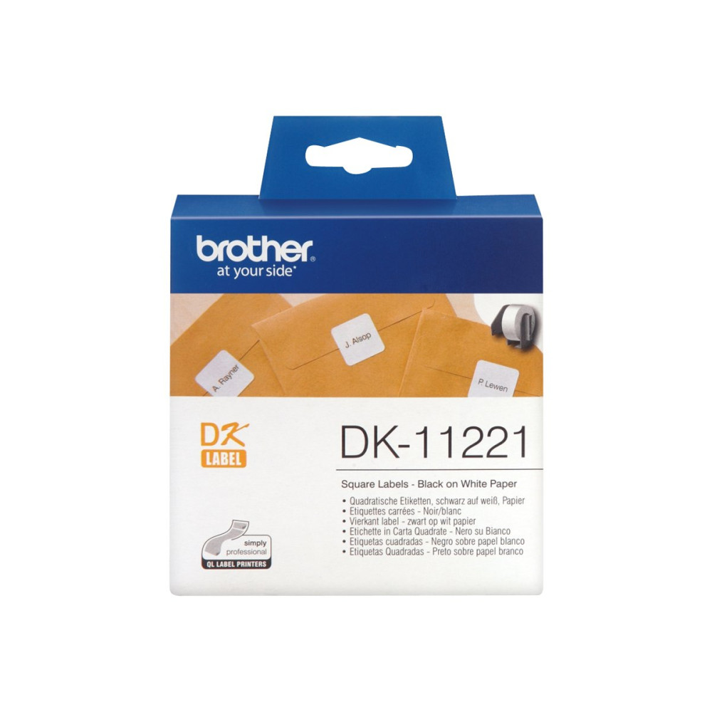 Produktbild för Brother DK-11221 - etiketter - 1000 etikett (er) - 23 x 23 mm