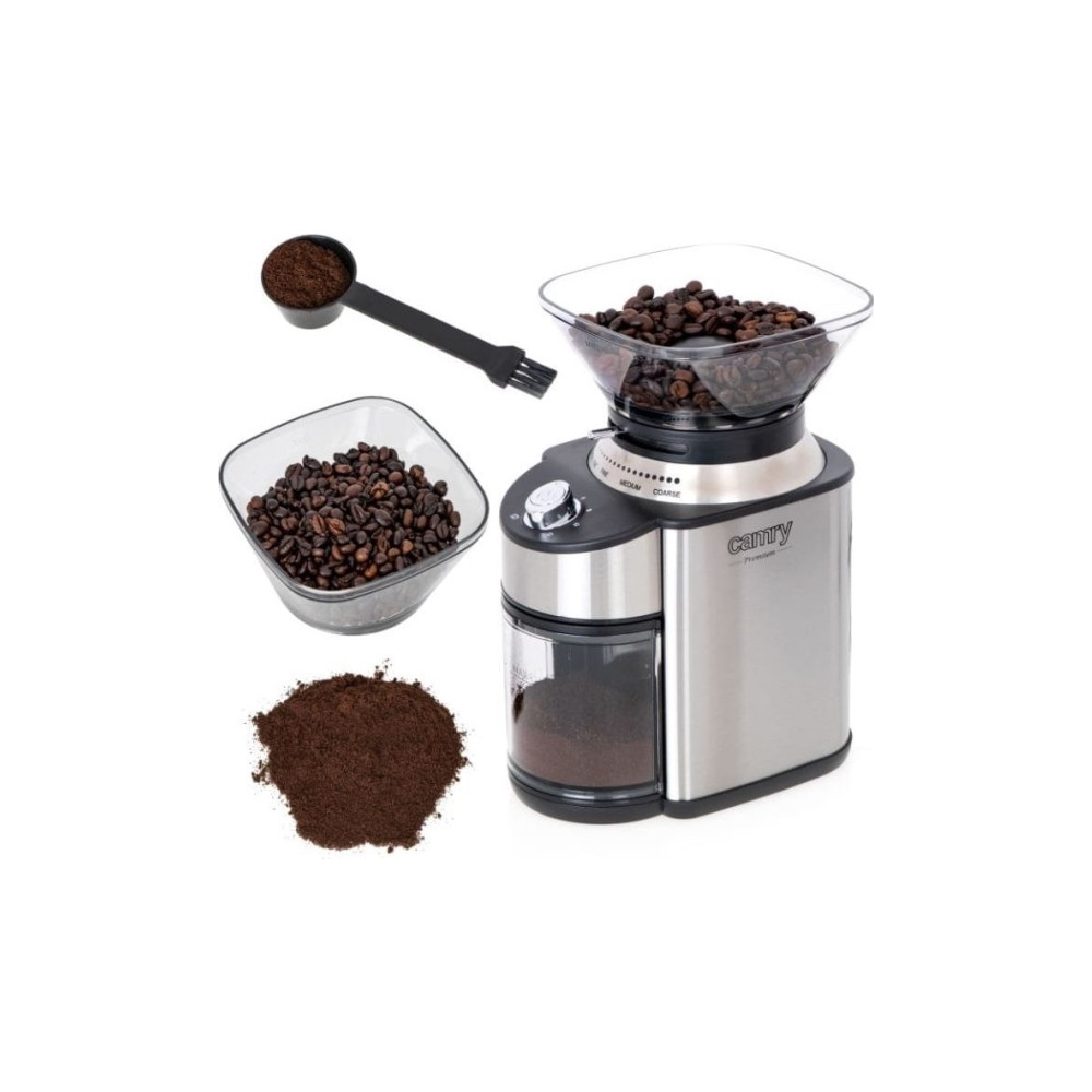 Produktbild för Camry Premium CR 4443 - kaffekvarn - silver/svart