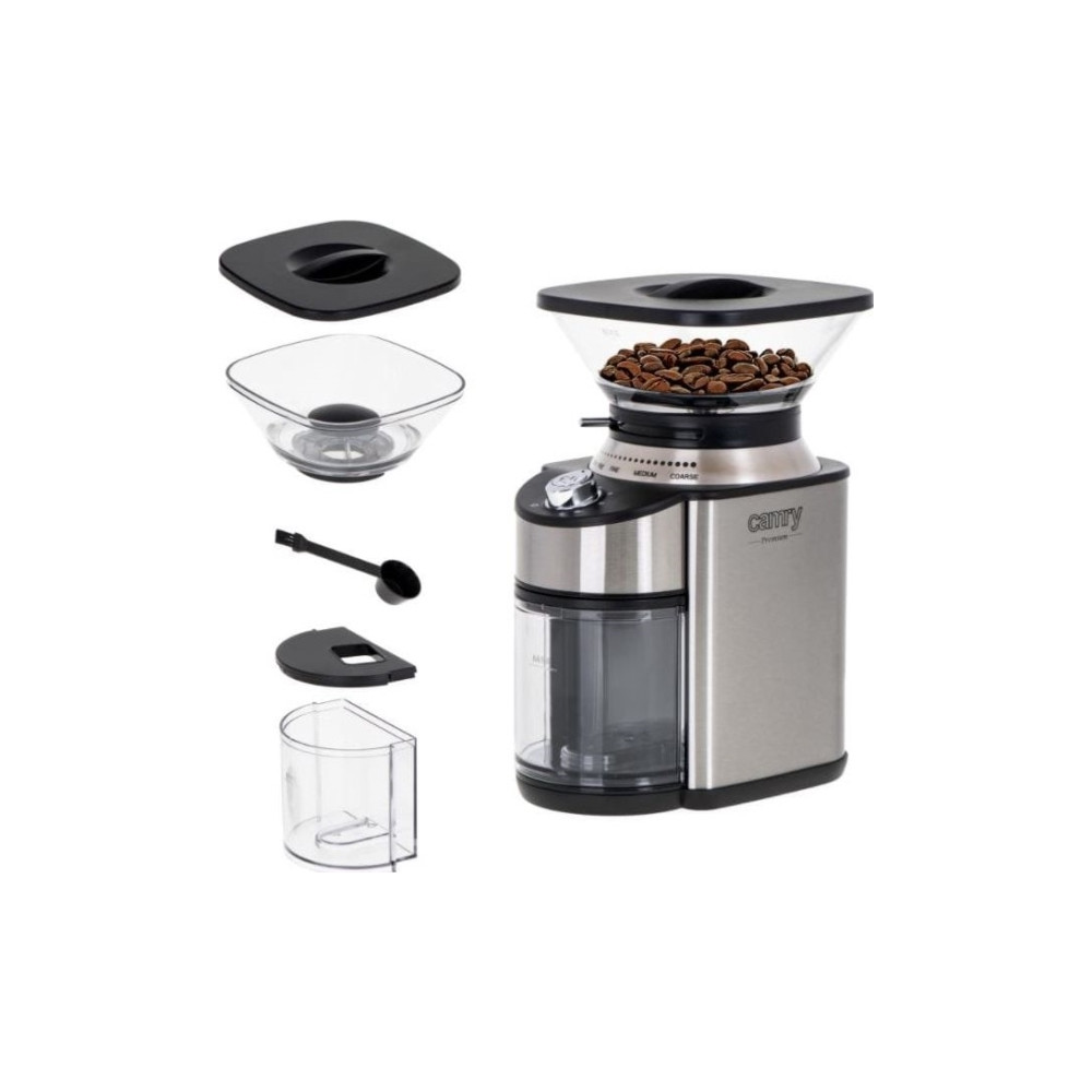 Produktbild för Camry Premium CR 4443 - kaffekvarn - silver/svart
