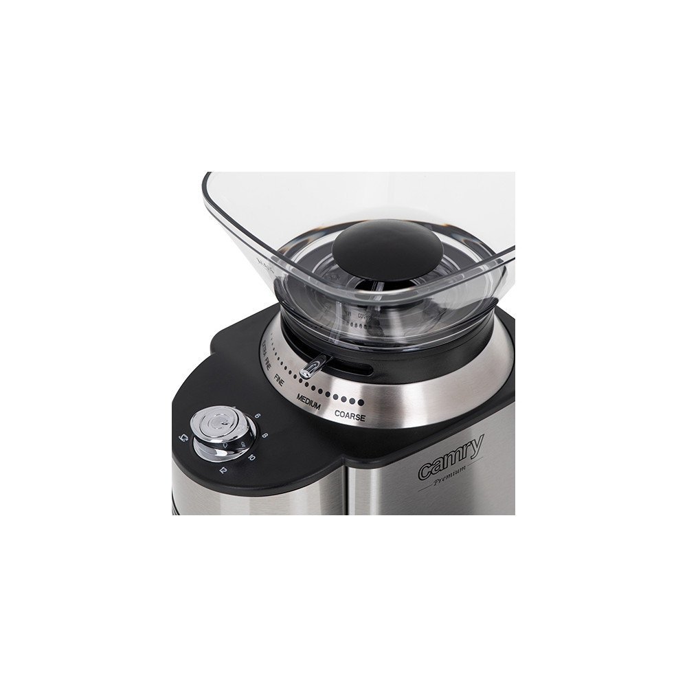 Produktbild för Camry Premium CR 4443 - kaffekvarn - silver/svart