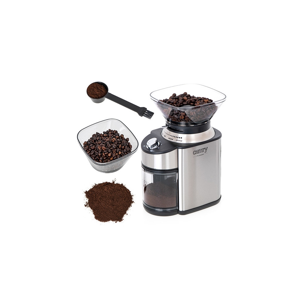 Produktbild för Camry Premium CR 4443 - kaffekvarn - silver/svart