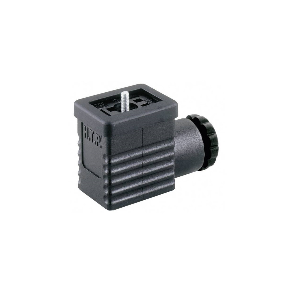 Produktbild för Hirschmann GM 209 NJ 932 977-100-1 ventilkontakt svart poler...