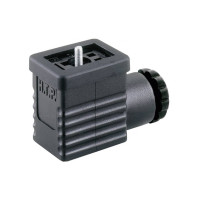 Produktbild för Hirschmann GM 209 NJ 932 977-100-1 ventilkontakt svart poler...