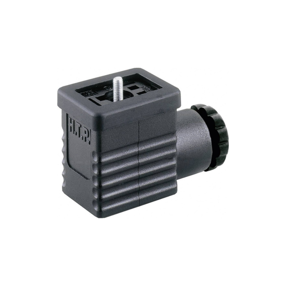 Produktbild för Hirschmann GM 209 NJ 932 977-100-1 ventilkontakt svart poler...