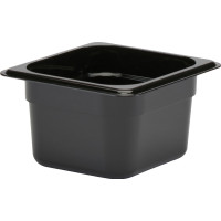 Produktbild för Kantin Cambro 1/6GN 1.5L 17.6x16.2x10cm Polykarbonat Sort,1...