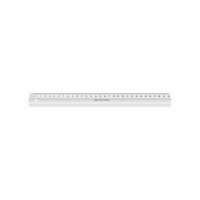 Produktbild för Linex 1030M, Linjal (line guage), Styrenakrylnitril (SAN), G...