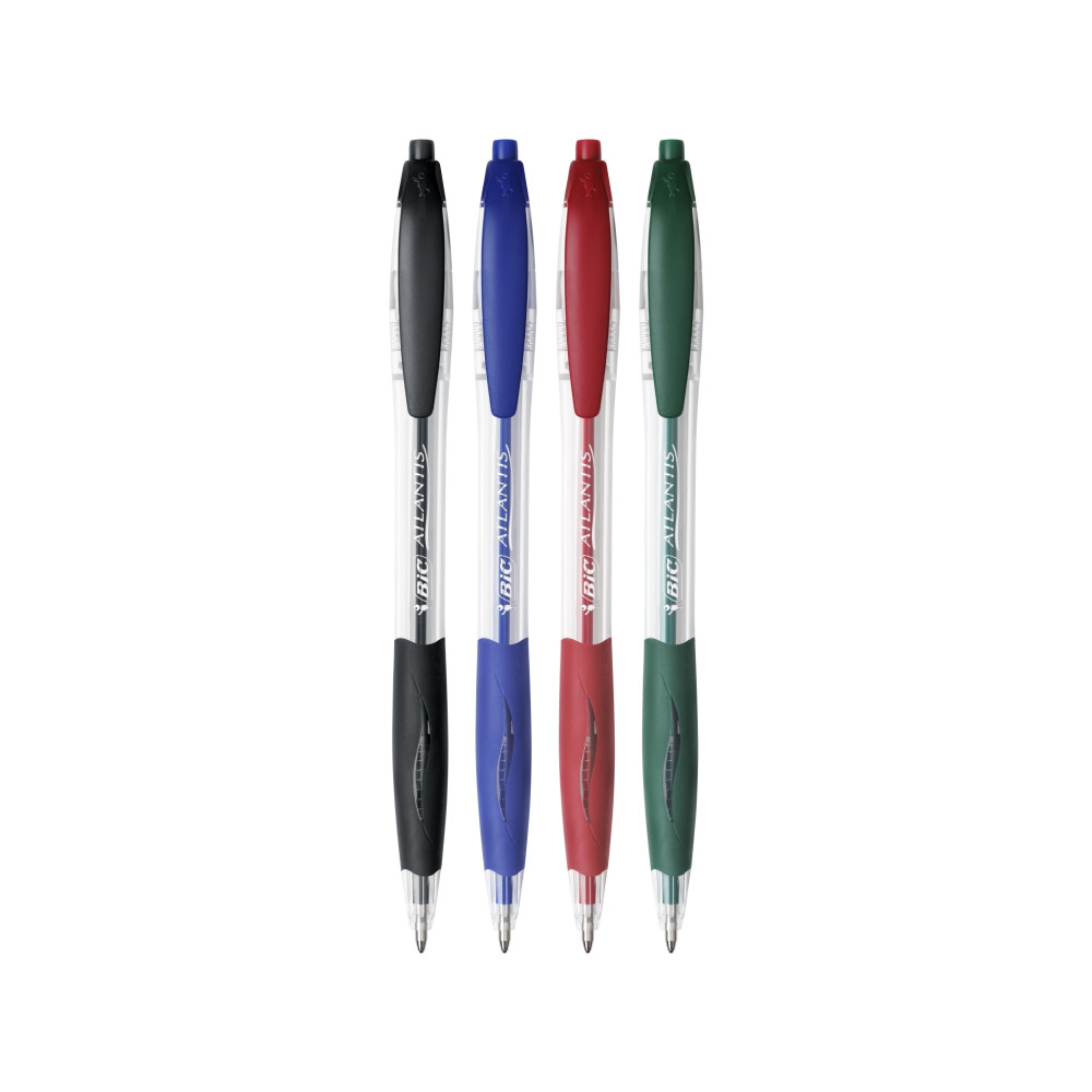 Produktbild för Kulspetspenna BIC Atlantis, medium, röd