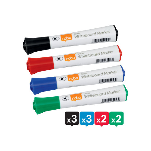 NOBO Nobo Glide - markering - blandfärger (paket om 10)