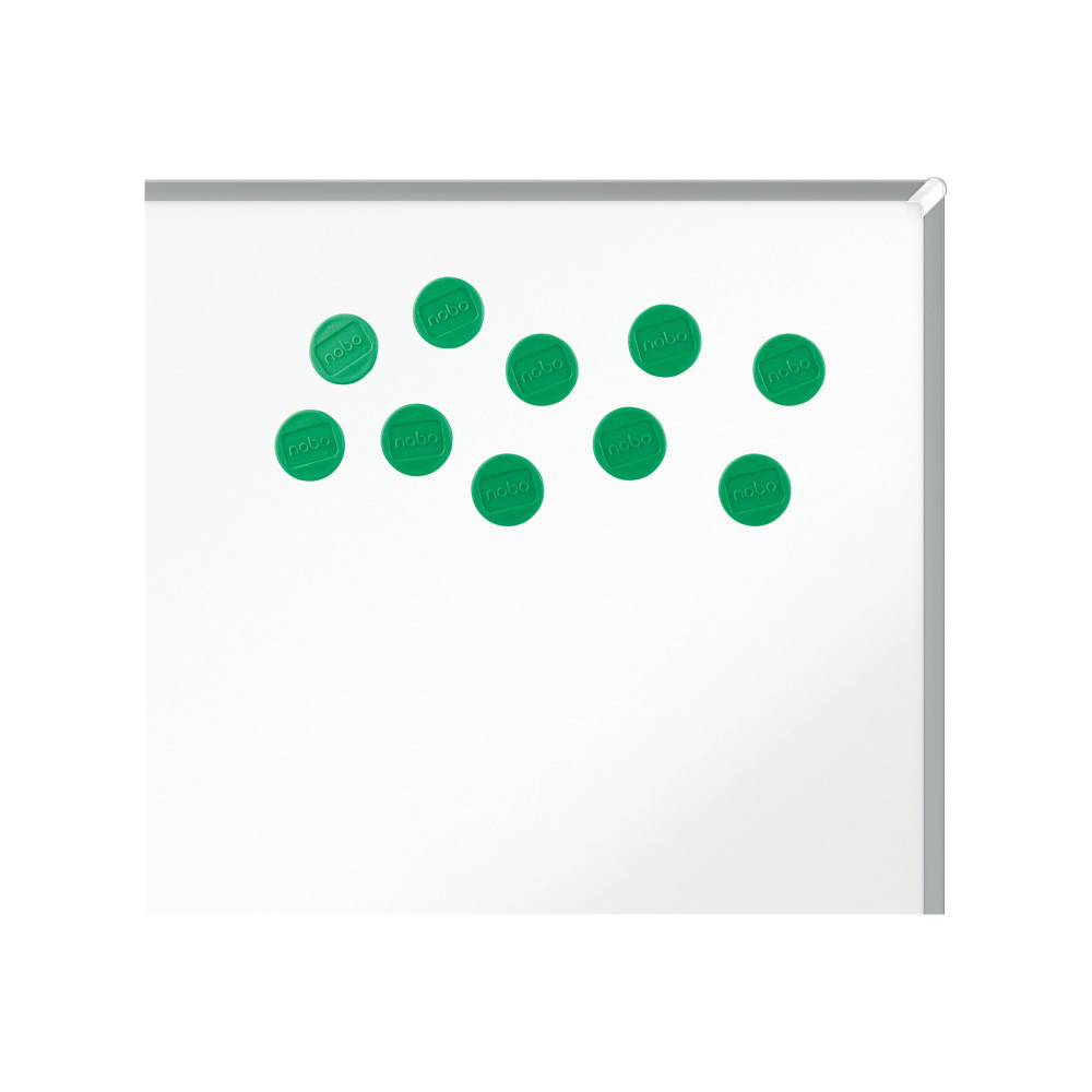 Produktbild för Nobo Magnetiska Whiteboardmagneter 10-Pack 13 mm Färgade Mag...