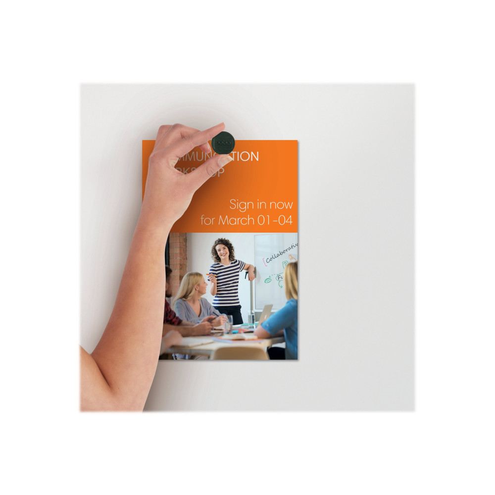 Produktbild för Nobo magnet - 3,8 cm diameter - svart (paket om 10)