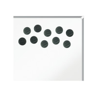 Produktbild för Nobo magnet - 3,8 cm diameter - svart (paket om 10)