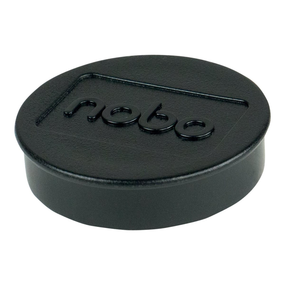 Produktbild för Nobo magnet - 3,8 cm diameter - svart (paket om 10)