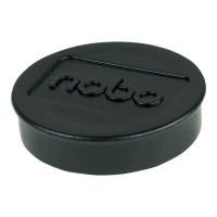 Produktbild för Nobo magnet - 3,8 cm diameter - svart (paket om 10)
