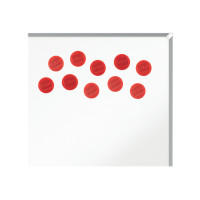 Produktbild för Nobo magnet - 3,8 cm diameter - röd (paket om 10)