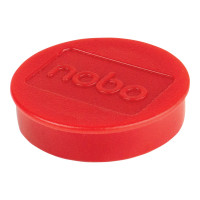 Produktbild för Nobo magnet - 3,8 cm diameter - röd (paket om 10)