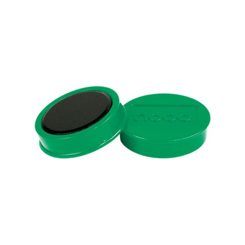 NOBO Nobo magnet - 3,8 cm diameter - grön (paket om 10)