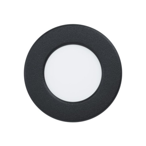 EGLO Eglo Fueva 5 - infälld spotlight - LED - varmt vitt ljus - 3000 K - svart, vit