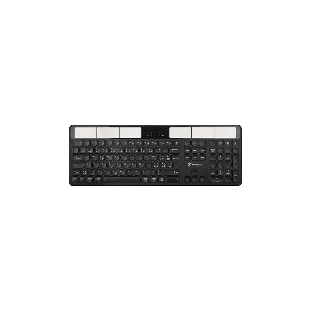 Produktbild för Powerton Powerton SolarSlim Keyboard, US Solar Powered Keybo...