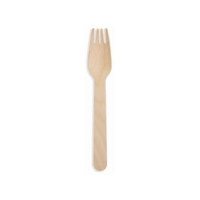 Produktbild för Huhtamaki Träbestick Gafflar 16 cm