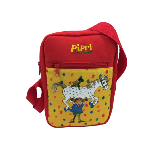 Euromic Pippi Shoulder bag with front zipped pocket and velcro pocke...