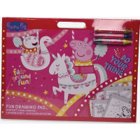 Produktbild för Peppa Pig Fun Artist-skrubb med 3 kritor & klistermärkessida
