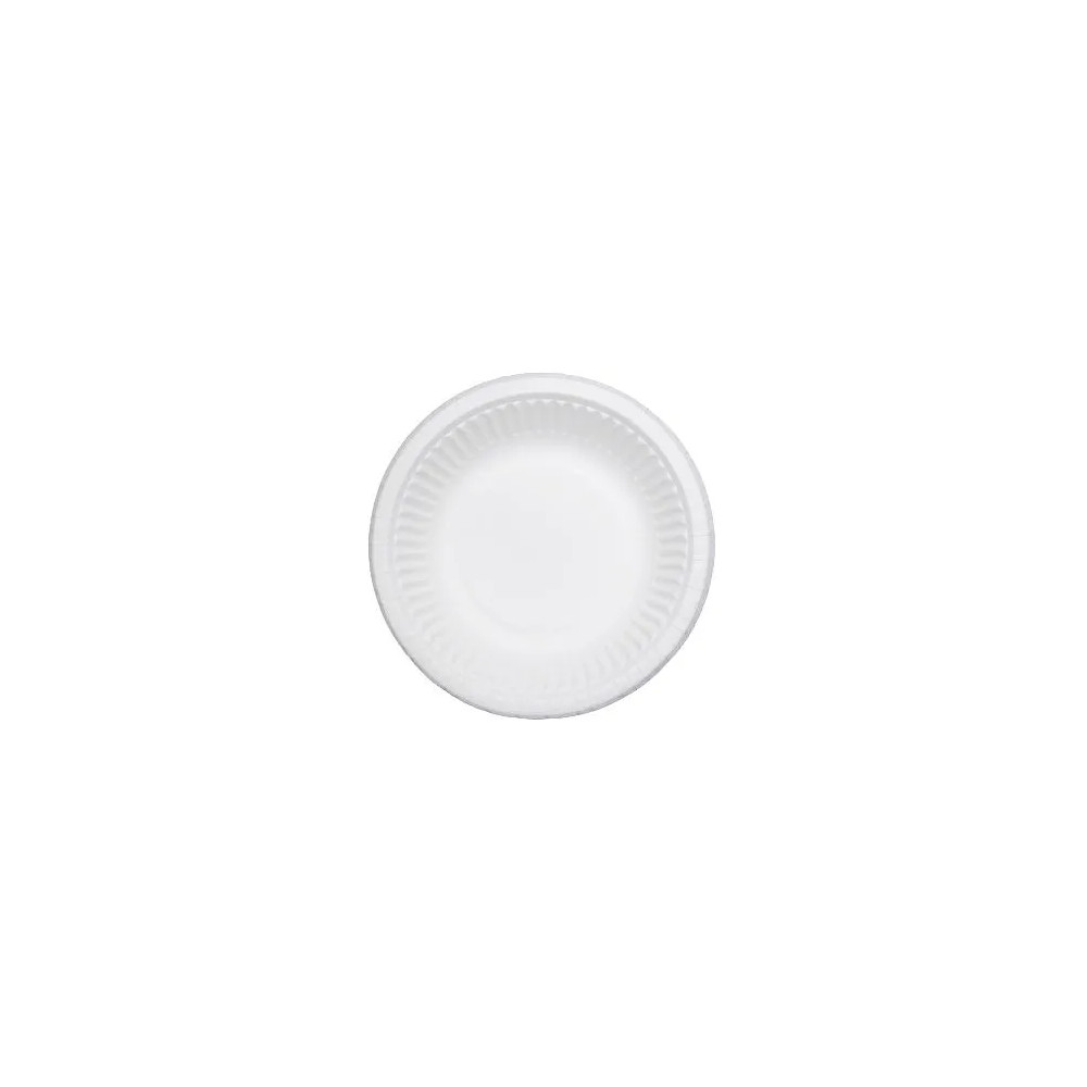 Produktbild för Paptallerken Catersource Ø19cm dyb 400 ml clay-coated Hvid,5...