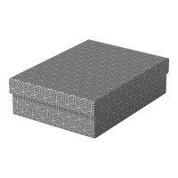 Produktbild för Esselte - presentkartong - medelstor - 36 cm x 26.5 cm x 10 cm - grå - paket med 3